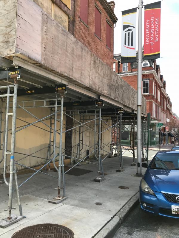 Stabilized building, 600 block of W. Lexington Street (south side), Baltimore, MD