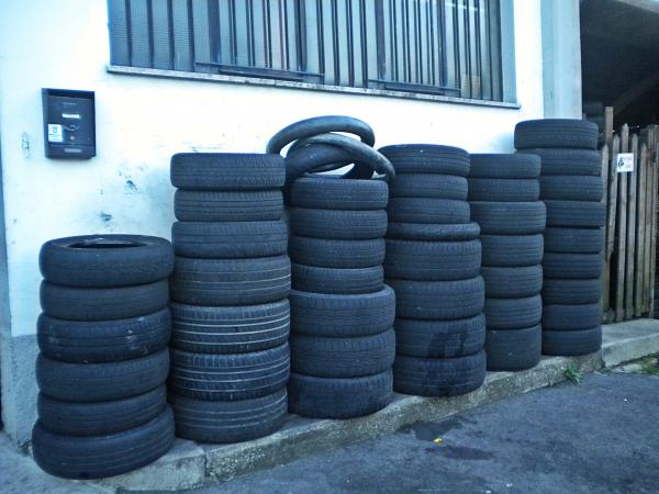 Stack of tires