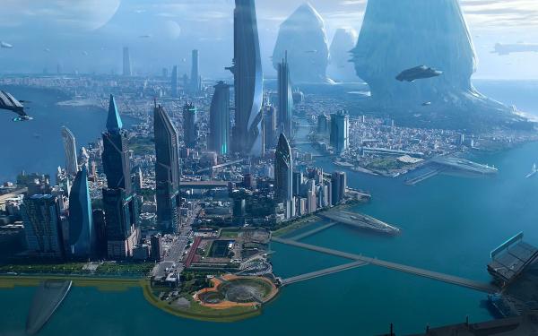 Star urban background
