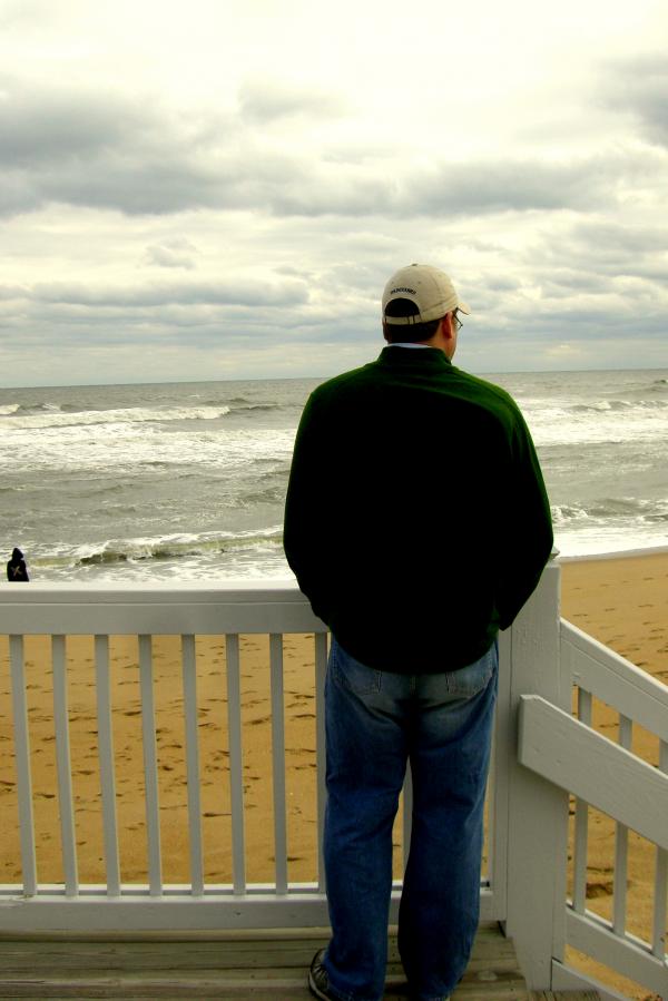 Staring at sea