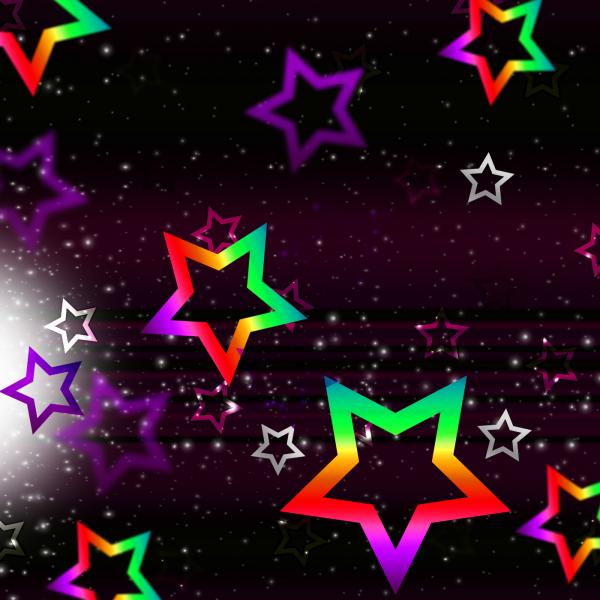 Stars Space Background Shows Heavenly Bodies And Brightness