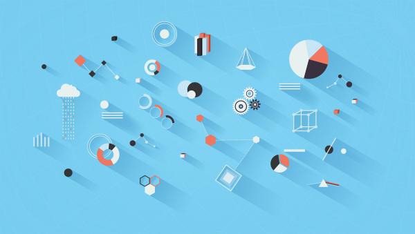 Statistics and Science with Data Set Analysis - Abstract Illustration