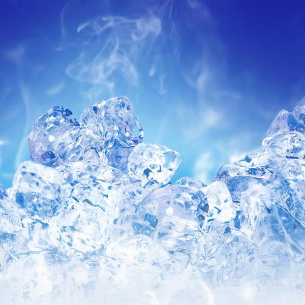 Steamy ice