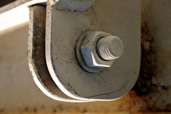 Steel bolt and nut