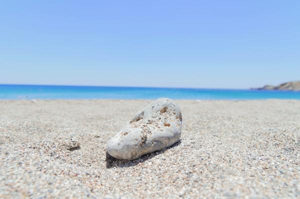 Stone on beach