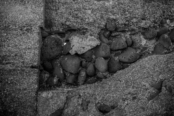 Stones in Concrete Texture
