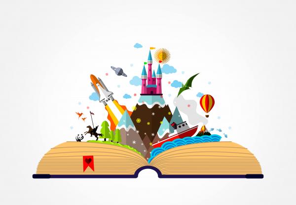 Story Book - Childhood Imagination Concept