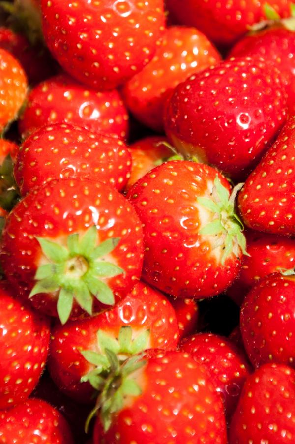 Strawberries background
