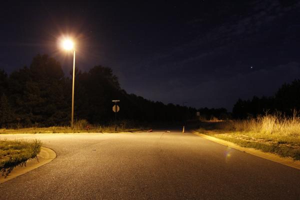 Streetlights by night