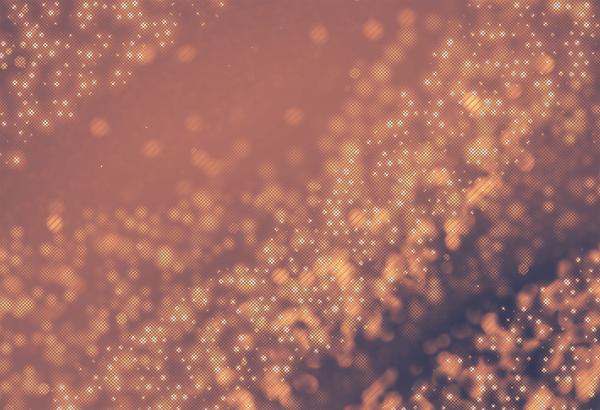 Striped Circle Bokeh Background