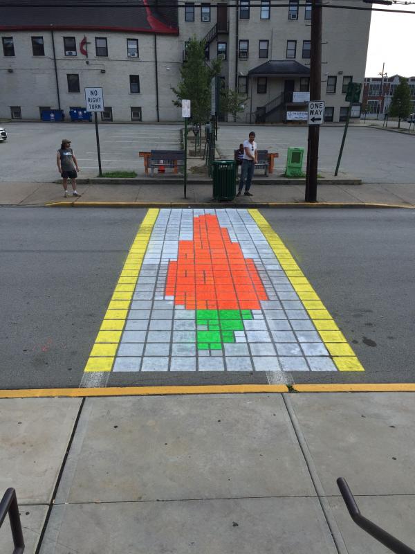 Stylized crosswalk