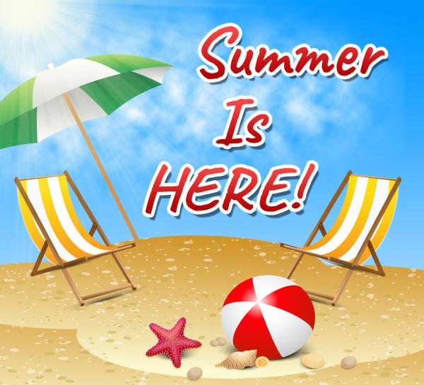 Summer Is Here Represents At Present And Beaches