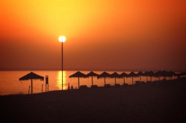 Sun on a stick - A fiery sunset