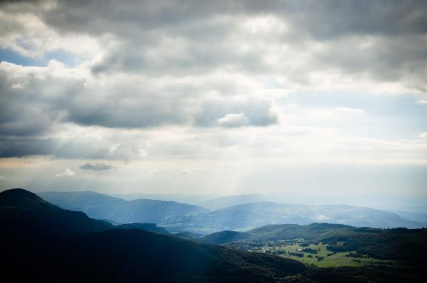Sunbeams landscape