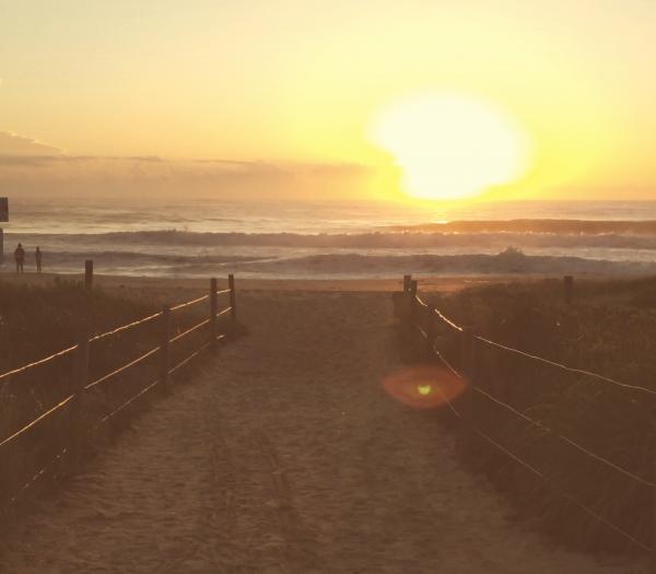Sunrise on the beach
