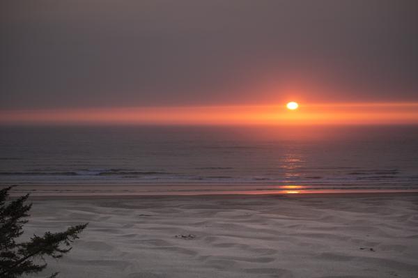 Sunset at the coast, Oregon