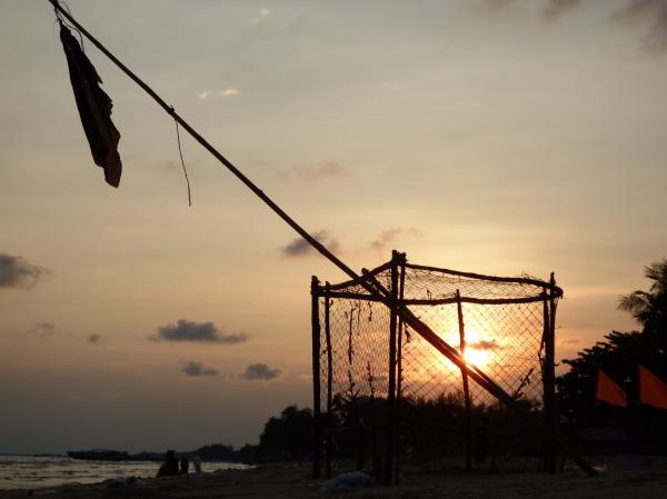 Sunset Fishing Pots