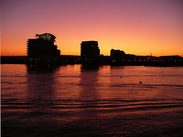 Sunset in the bay