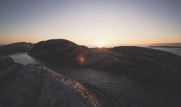 Sunset in the Mountain Illustration