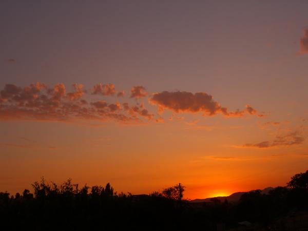 Sunset in the Mountains
