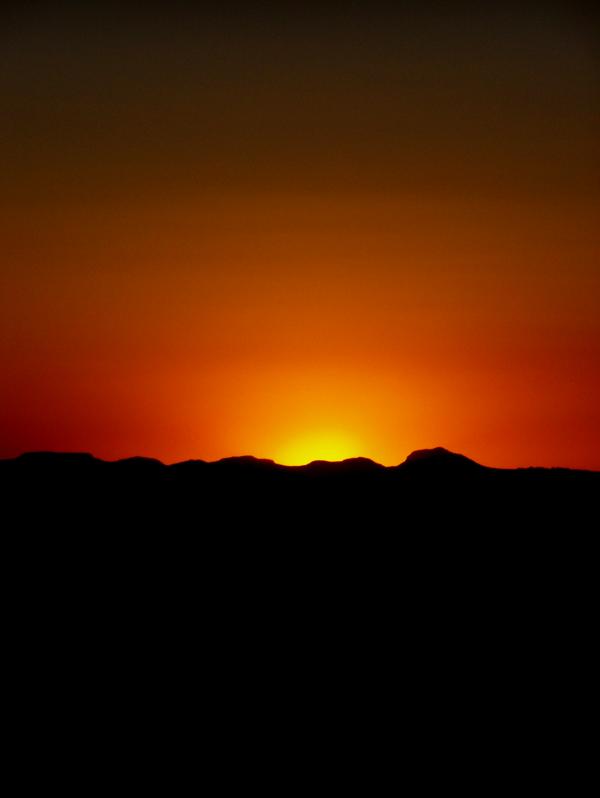 Sunset in the rockys