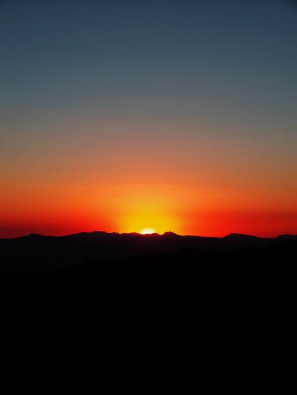 Sunset in the rockys