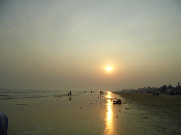 Sunset on the beach