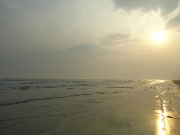 Sunset on the beach