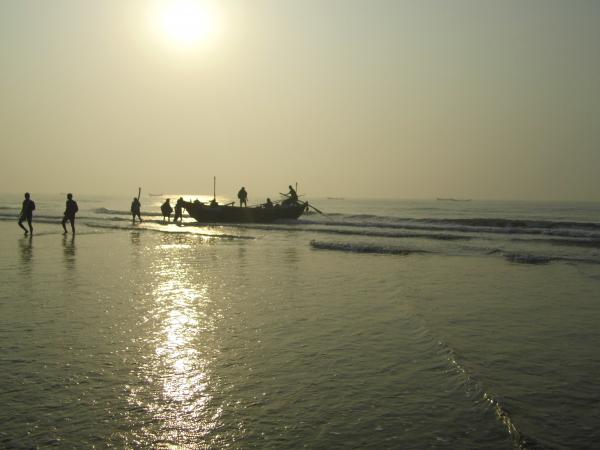 Sunset on the beach