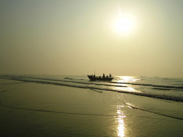 Sunset on the beach