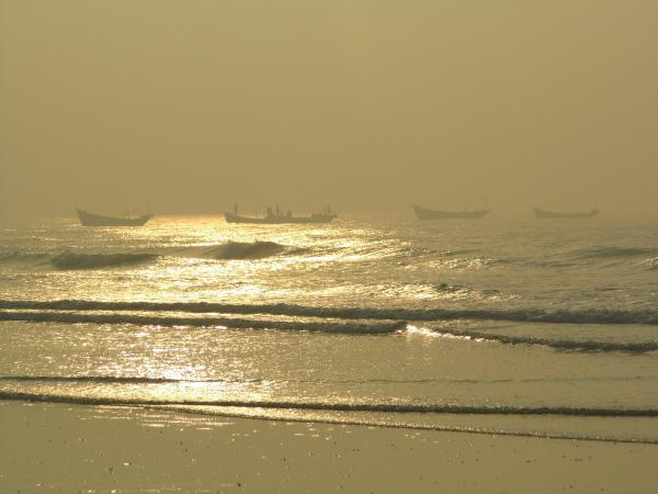 Sunset on the beach
