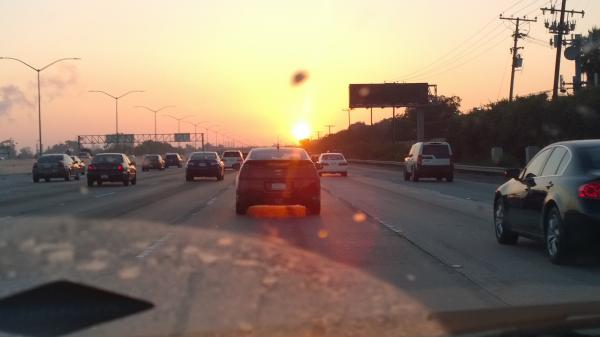 Sunset on the Freeway