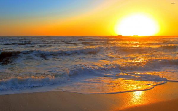 Sunset Over Beach