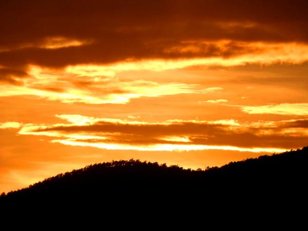 Sunset sky and clouds