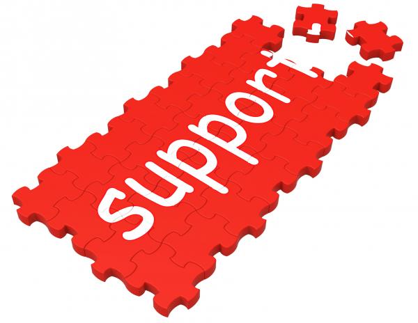 Support Puzzle Showing Advice And Assistance