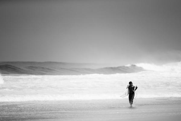 Surfer on the beach