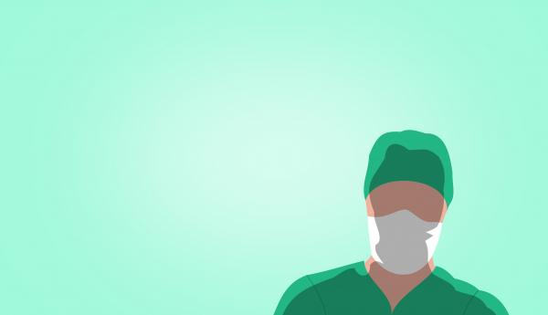 Surgeon Silhouette - Image with Copyspace