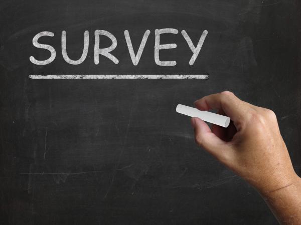 Survey Blackboard Shows Gathering Data From Sample