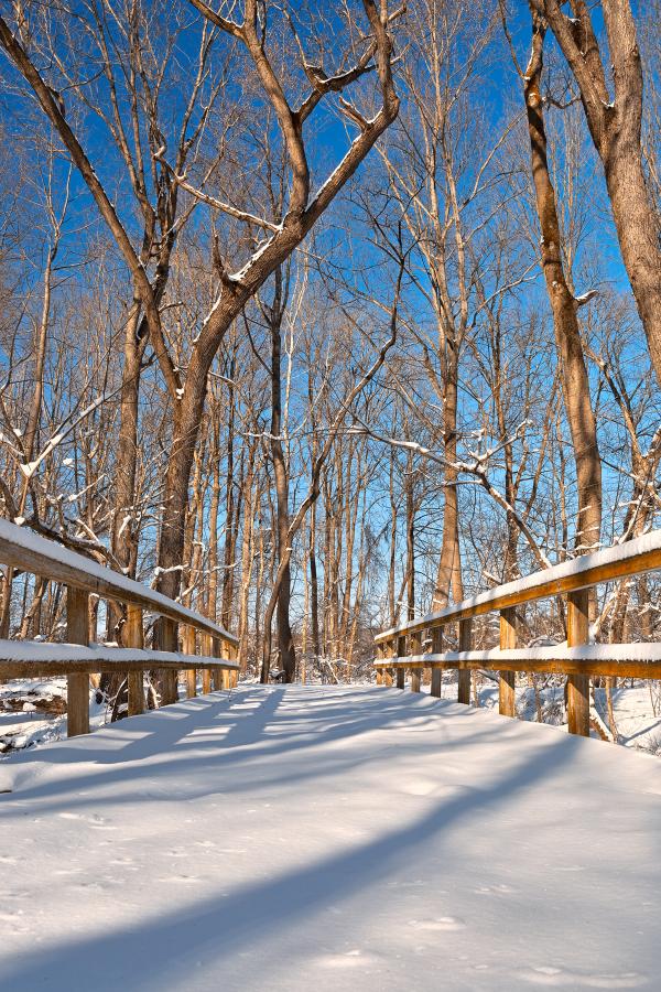 Susquehanna Winter Bridge - HDR