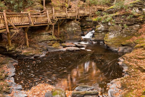 Swirling Bushkill Fall Stream
