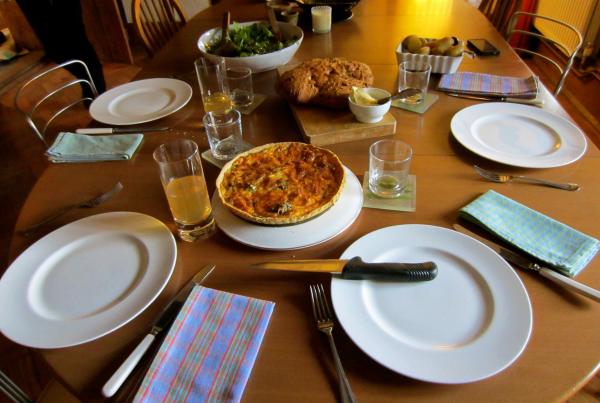 Table with food