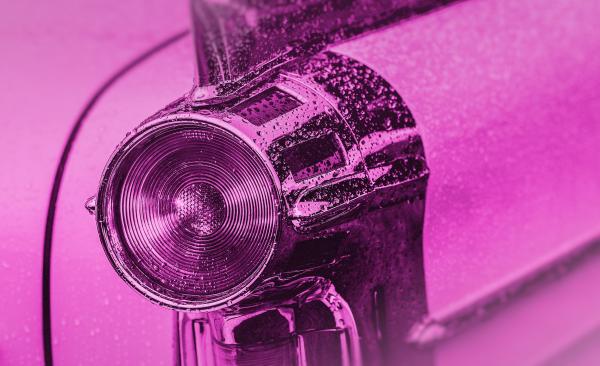Tail Light - Fifties Classic Car - Colorized