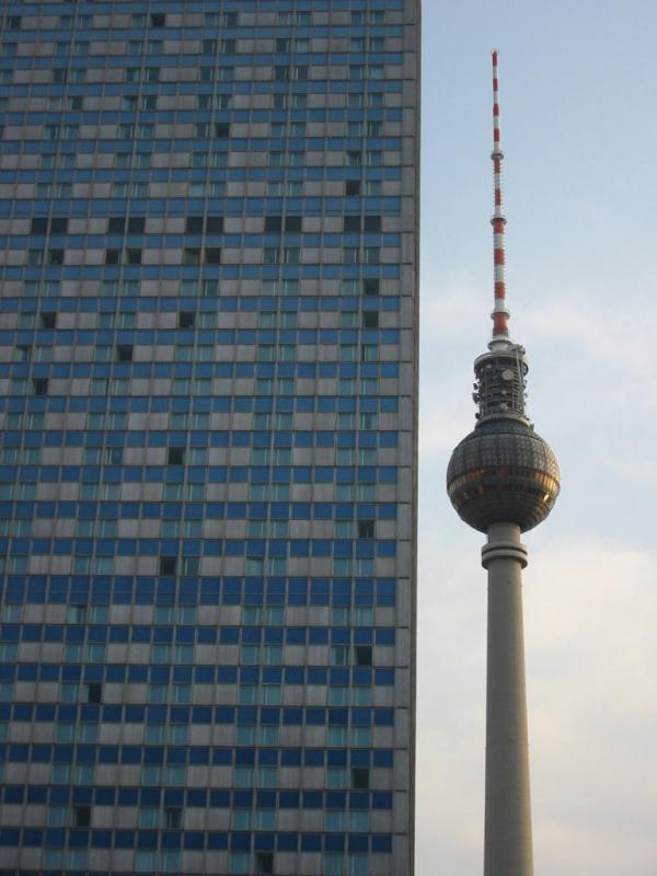 Tall building and a tower