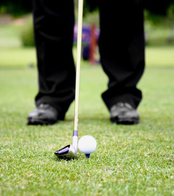 Teeing Off On A Golf Course