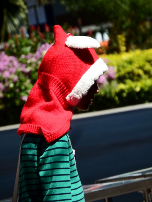 Teenager in a Christmas Hoodie