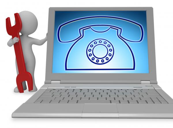 Telephone Call Indicates Answers Discussion 3d Rendering