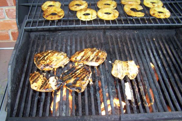 Teryaki Chicken on Grill
