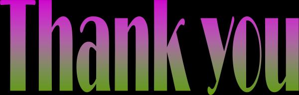 Thank You - bold
