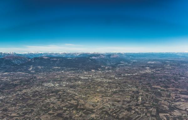 The alps top view