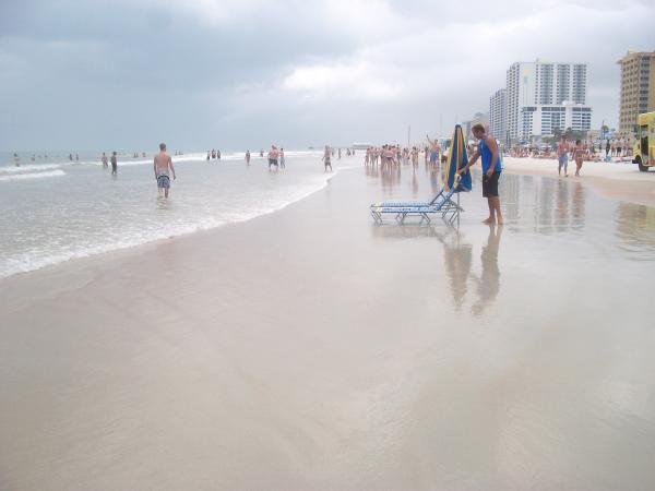 The beach